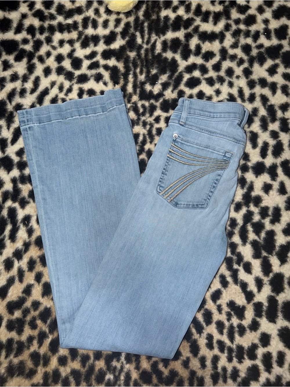 7 For All Mankind Light Blue Flare Jeans